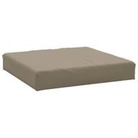 VidaXL Palletkussen 60x60x6 cm oxford stof taupe - thumbnail