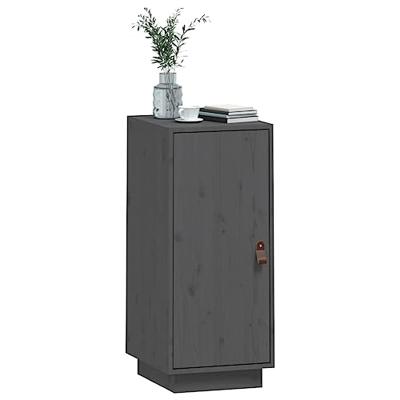 Dressoir 34x40x75 cm massief grenenhout grijs - thumbnail