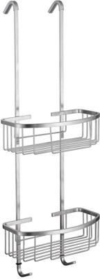 Saqu Norm hangend doucherek 25x15,5x80cm geborsteld staal