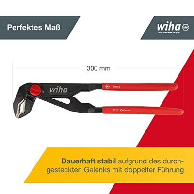 Wiha Waterpomptang Classic met drukknop | 300mm/12" - 26767 - 26767