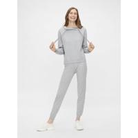 Lounge shirt / Hoodie - Grey Melange - Dames Loungewear hoodie grijs - thumbnail