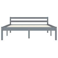 Bedframe massief grenenhout grijs 120x200 cm - thumbnail