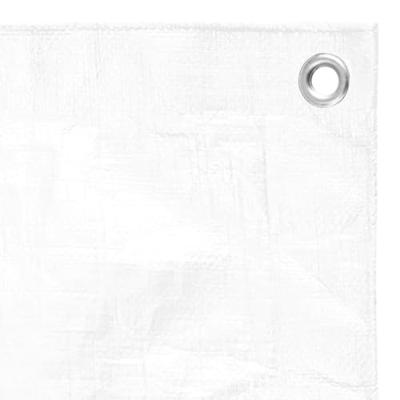 VidaXL Dekzeil 180 g/m² 8x12 m hdpe wit