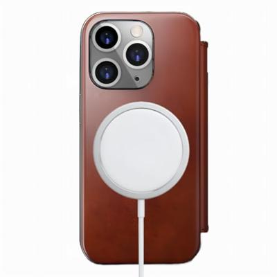 Nomad Modern Horween lederen folio iPhone 16 Pro - Olde Dublin - thumbnail
