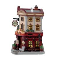 Lemax the bell & feather verlicht kersthuisje Caddington Village 2023 - thumbnail