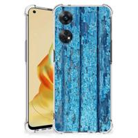 OPPO Reno8 T 4G Stevig Telefoonhoesje Wood Blue - thumbnail
