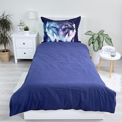 Wolf dekbedovertrek 140 x 200 cm - 70 x 90 cm - polyester Wolf dekbedovertrek 140 x 200 cm - 70 x 90 cm - polyester