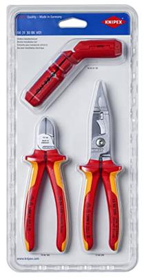 KNIPEX 00 31 30 BK V01 Elektro-Installatieset tangenset KNIPEX 00 31 30 BK V01 Elektro-Installatieset tangenset