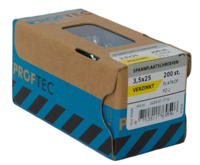 Proftec Spaanplaatschroef Vz Pk PZ2 3.5X25 | 200 stuks - 5203.01.17101 - thumbnail