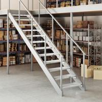 VidaXL Traptrede rooster 70x24x7 cm gegalvaniseerd staal - thumbnail