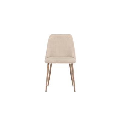 Nohr Eetkamerstoel 'Denon' Velvet, kleur Bruin Nohr Eetkamerstoel 'Denon' Velvet, kleur Bruin