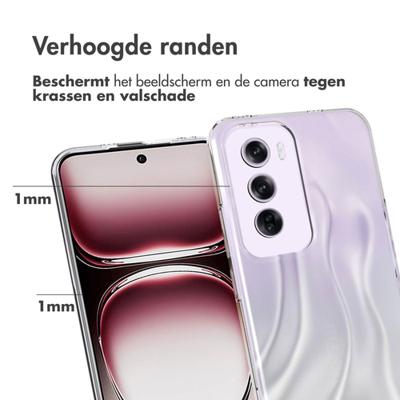 Accezz Clear Backcover Oppo Reno 12 Pro Telefoonhoesje Transparant