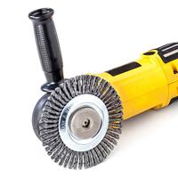 Lessmann Ronde borstel | gat d. 115 mm draaddikte 0,5 mm | staal 6 mm | 15.000 omw/min | 1 stuk - 472201EZ 472201EZ - thumbnail