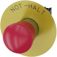 Siemens 3SU1150-1HB20-1CH0 Noodstopschakelaar, Paddestoelschakelaar Metalen frontring, Hoogglans 500 V 1x NC IP69K 1 stuk(s) - thumbnail