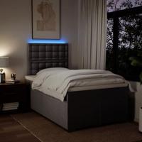 Boxspring met matras stof taupe 120x190 cm - thumbnail