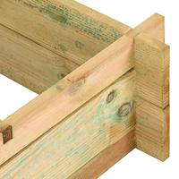 Plantenbak verhoogd 90x90x20 cm geïmpregneerd hout - thumbnail