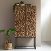 MUST Living Opbergkast 'Sticks' Teakhout, 180 x 90cm - thumbnail