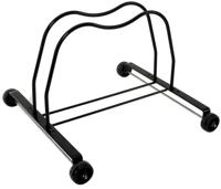 Winkelstandaard staal met wieltjes zwart - thumbnail