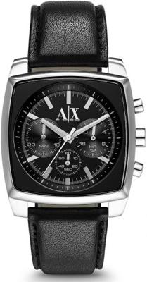 Horlogeband Armani Exchange AX2250 Leder Zwart 24mm Horlogeband Armani Exchange AX2250 Leder Zwart 24mm