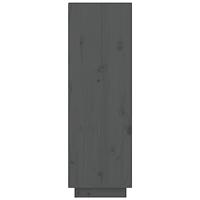 VidaXL Schoenenkast 60x34x105 cm massief grenenhout grijs - thumbnail