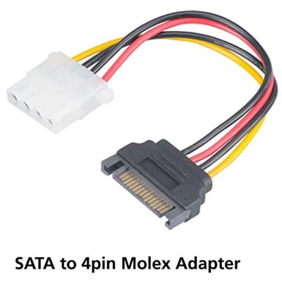 Akasa AK-CBPW03-15 SATA Power naar 4-pins Molex Connector Adapter