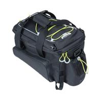 Basil miles xl pro bagagedragertas - waterdicht - sportief - zwart/lime - 9-36l - mik/rt adapterplaten - thumbnail
