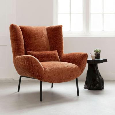MUST Living Fauteuil 'Astro' Chenille, kleur Cinnamon MUST Living Fauteuil 'Astro' Chenille, kleur Cinnamon