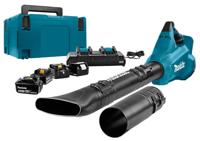 Makita dub362pt4j 2x18 v bladblazer | met duolader en 4 stuks accu's - thumbnail
