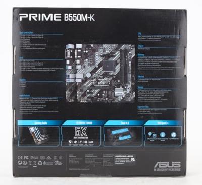 Asus PRIME B550M-K Moederbord Socket AMD AM4 Vormfactor Micro-ATX Moederbord chipset AMD® B550
