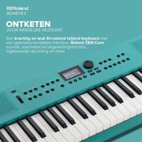 Roland GO:KEYS 3 Turquoise - thumbnail