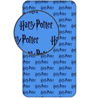 Harry Potter Hoeslaken Blauw - Eenpersoons - 90 x 200 cm - Katoen - thumbnail