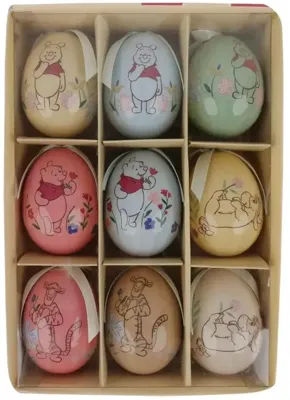 Kurt S. Adler paashanger disney winnie the pooh 7.5cm multi 9 stuks