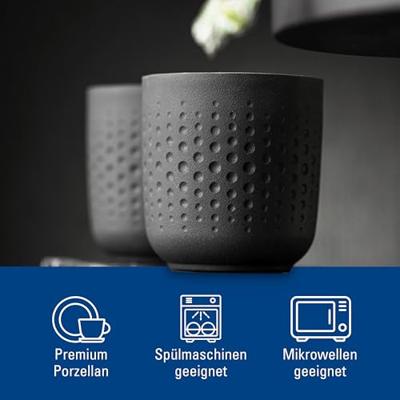 VILLEROY & BOCH - Manufacture Collier Noir - Beker 0,28l s/2