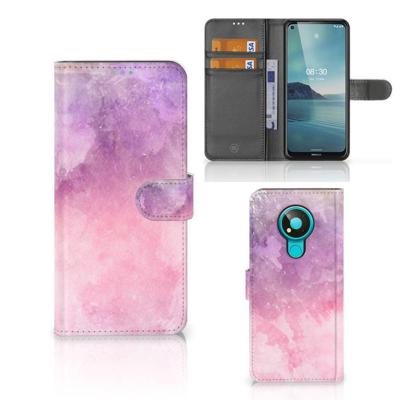 Hoesje Nokia 3.4 Pink Purple Paint Hoesje Nokia 3.4 Pink Purple Paint