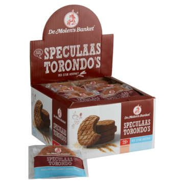 De Molen speculaas torondo's verpakt (28x 65gr)