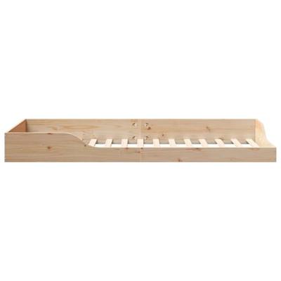 Bedframe Bruin 80 x 220 cm Massief grenenhout