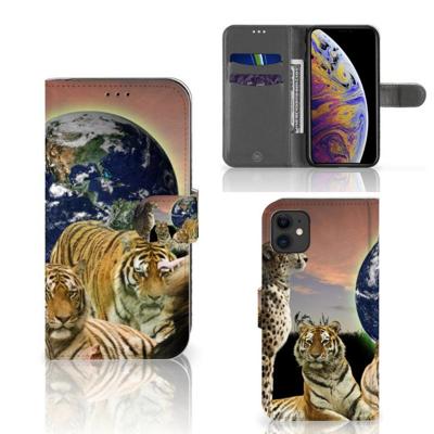 Apple iPhone 11 | Telefoonhoesje | Met pasjeshouder | Roofdieren