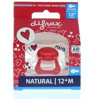 Difrax Fopspeen Natural 12m+ I Love - thumbnail