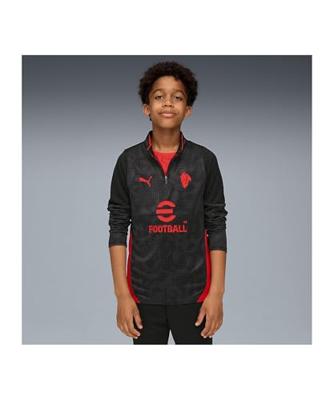 AC Milan 1/4 Zip Trainingspak Junior 2025/2026 - Maat 152 - Kleur: Zwart | Soccerfanshop AC Milan 1/4 Zip Trainingspak Junior 2025/2026 - Maat 152 - Kleur: Zwart | Soccerfanshop