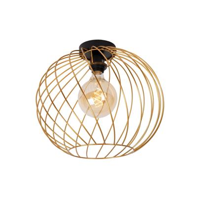 Lucide DANZA - Plafonnière - Ø 40 cm - 1xE27 - Mat Goud / Messing
