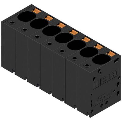 Weidmüller 2492160000 Veerkrachtklemblok 16 mm² Aantal polen 7 Zwart 1 stuk(s)