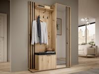 Vestiaire MELODY 2 deuren artisan eik met kussen - thumbnail