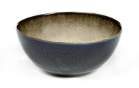 SERAX - Terres de Reves - Bowl L 15cm Misty Grey/Dark Blue - thumbnail