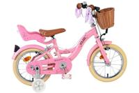 Volare blossom kinderfiets - meisjes - 14 inch - roze - twee handremmen - thumbnail