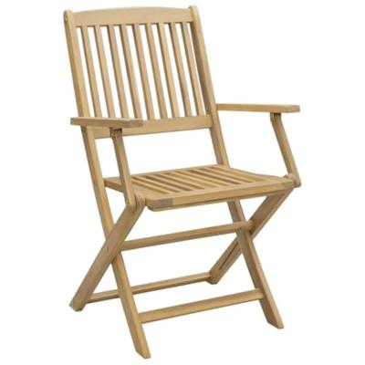 Tuinstoelen 4 st inklapbaar 57,5x54,5x90 cm massief acaciahout - thumbnail