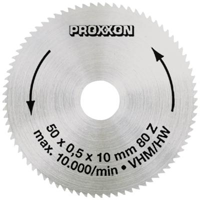 Proxxon 28011 Hardmetaal-cirkelzaagblad 50 x 10 x 0.6 mm Aantal tanden: 80 1 stuk(s) Proxxon 28011 Hardmetaal-cirkelzaagblad 50 x 10 x 0.6 mm Aantal tanden: 80 1 stuk(s)