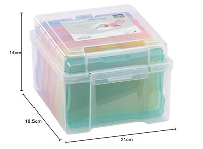 Vaessen Creative • opbergbox met 6 cassettes meerdere kleuren