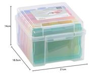 Vaessen Creative • opbergbox met 6 cassettes meerdere kleuren - thumbnail