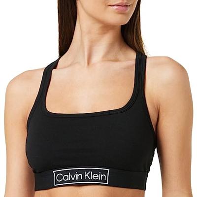 Calvin Klein Bralette dames - Zwart - Stevige Katoenen Bh topje - Racerback bralette