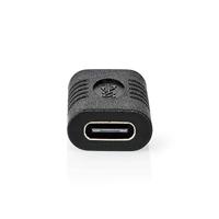 USB-Adapter | USB 3.2 Gen 2 | USB-C Female | USB-C Female | 10 Gbps | Vernikkeld | Zwart | Polybag - thumbnail